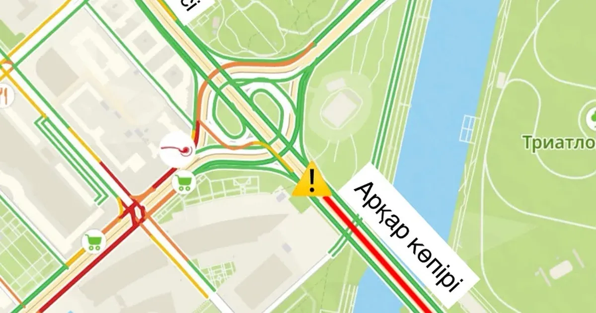 Частичное закрытие моста Архар в Астане с 11 по 17 августа