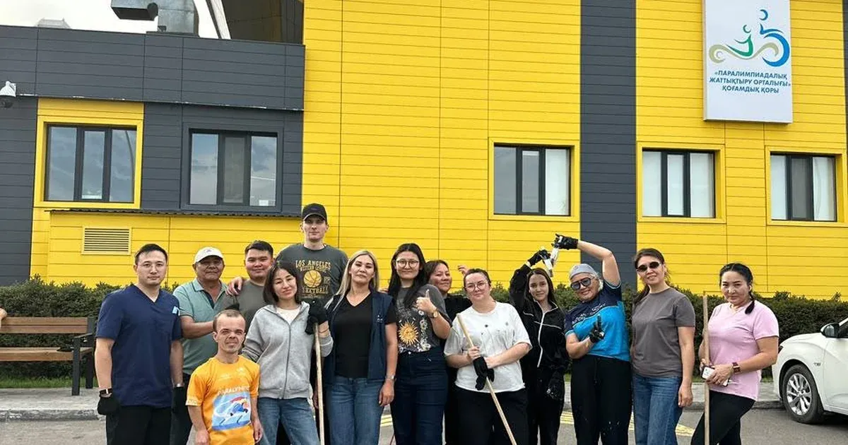 Environmental Initiative Held at Paralympic Center and Tarlan Ice Arena in Astana