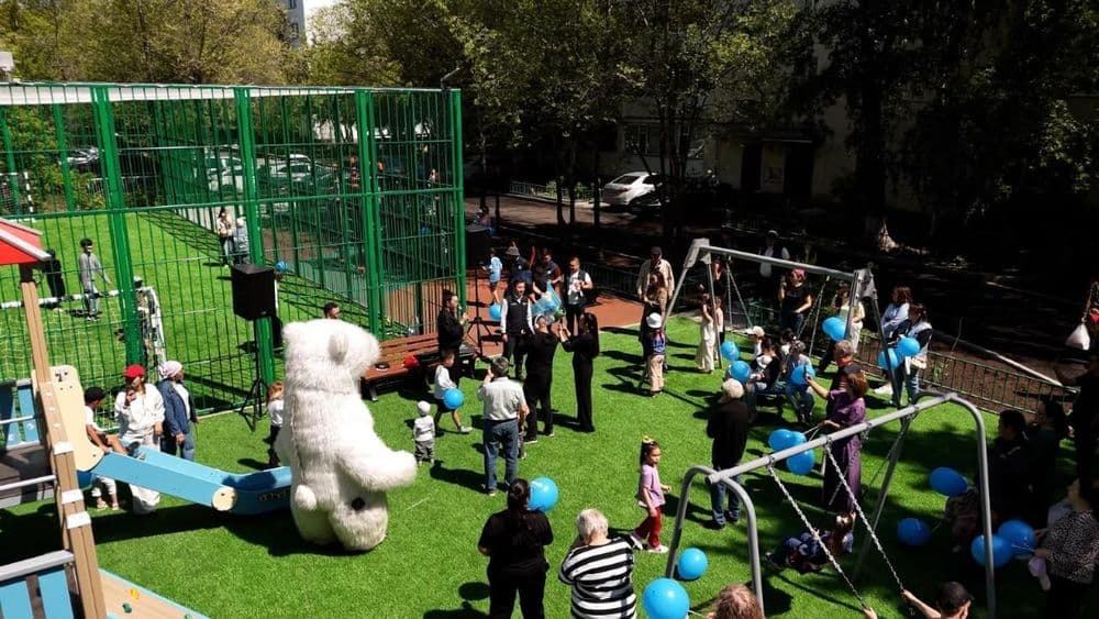 В Астане ко Дню города открыли более 30 новых дворов, скверов и спортплощадок