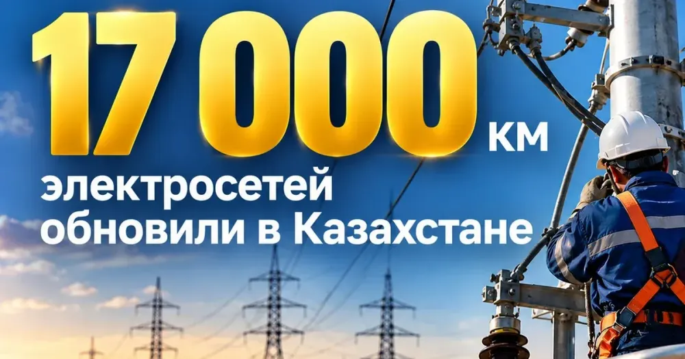 Свыше 17 тысяч км электросетей обновили в Казахстане