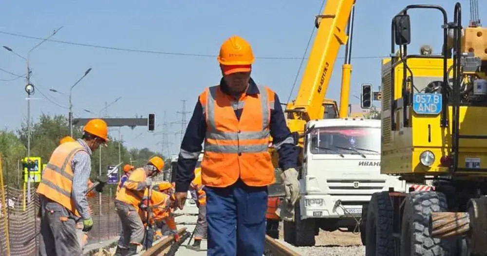 Rail Laying Commences for LRT Line in Almaty