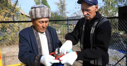 В Мартукском районе Актюбинской области село Дмитриевка подключено к природному газу