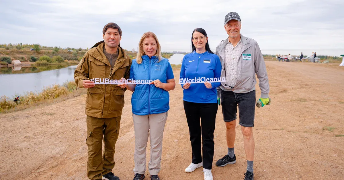 Embassies Join Forces to Clean Up Esil Riverbank in Astana