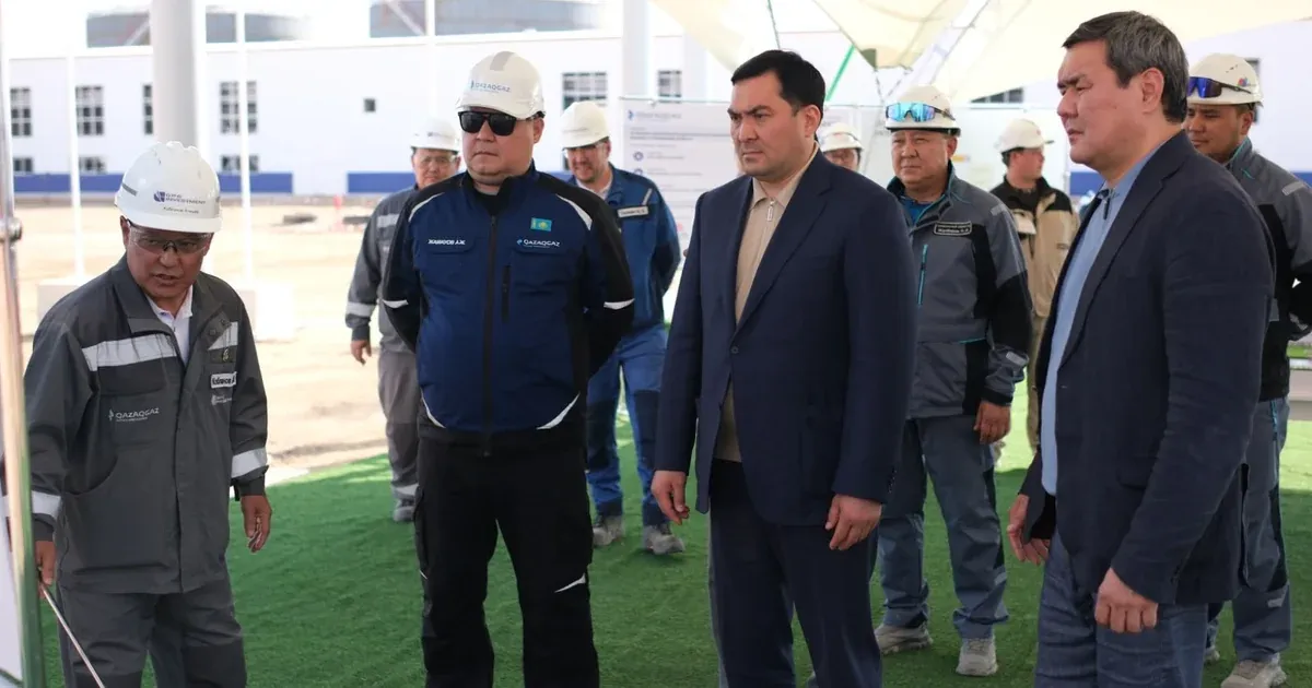 Атырауда Қашаған газ өңдеу зауытының құрылысы 60% жүзеге асырылды